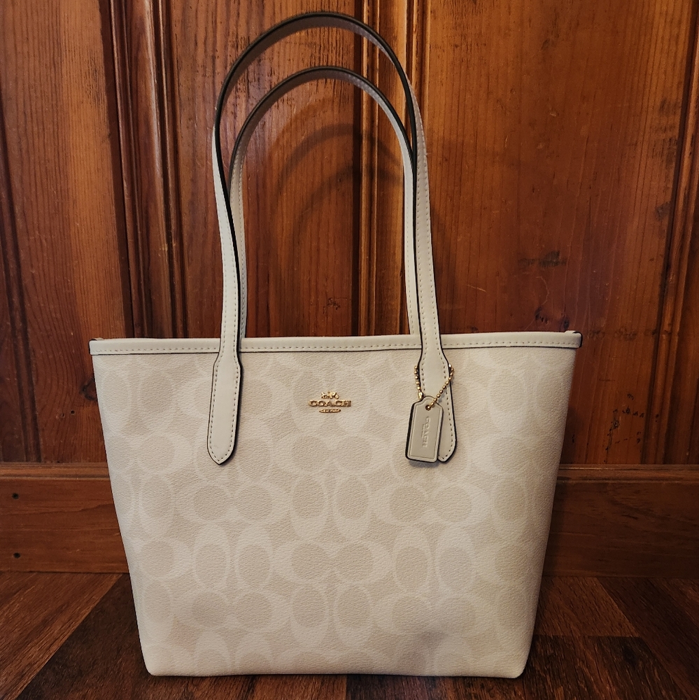 Coach Signature Mini City Tote Bag